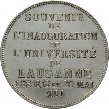 1891 Lausanne 18. 19. & 20. Mai - Souvenier De L'Inauguration De L'Universitè De Lausanne